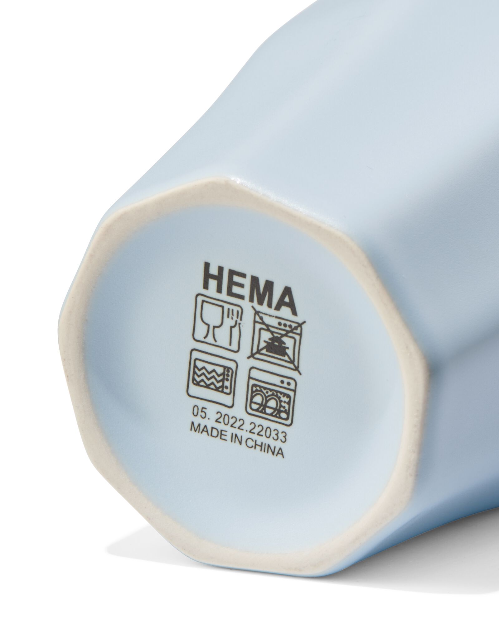 mok Mirabeau mat lichtblauw 330ml - 9602627 - HEMA