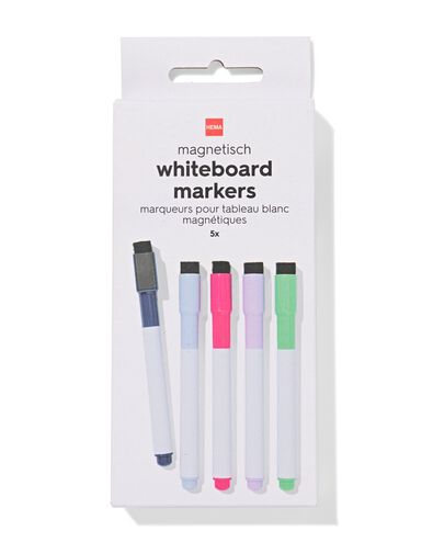whiteboard markers - 5 stuks - 14590647 - HEMA