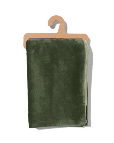 Kissenbezug, Velours, 50 x 50 cm, grün - 7323014 - HEMA