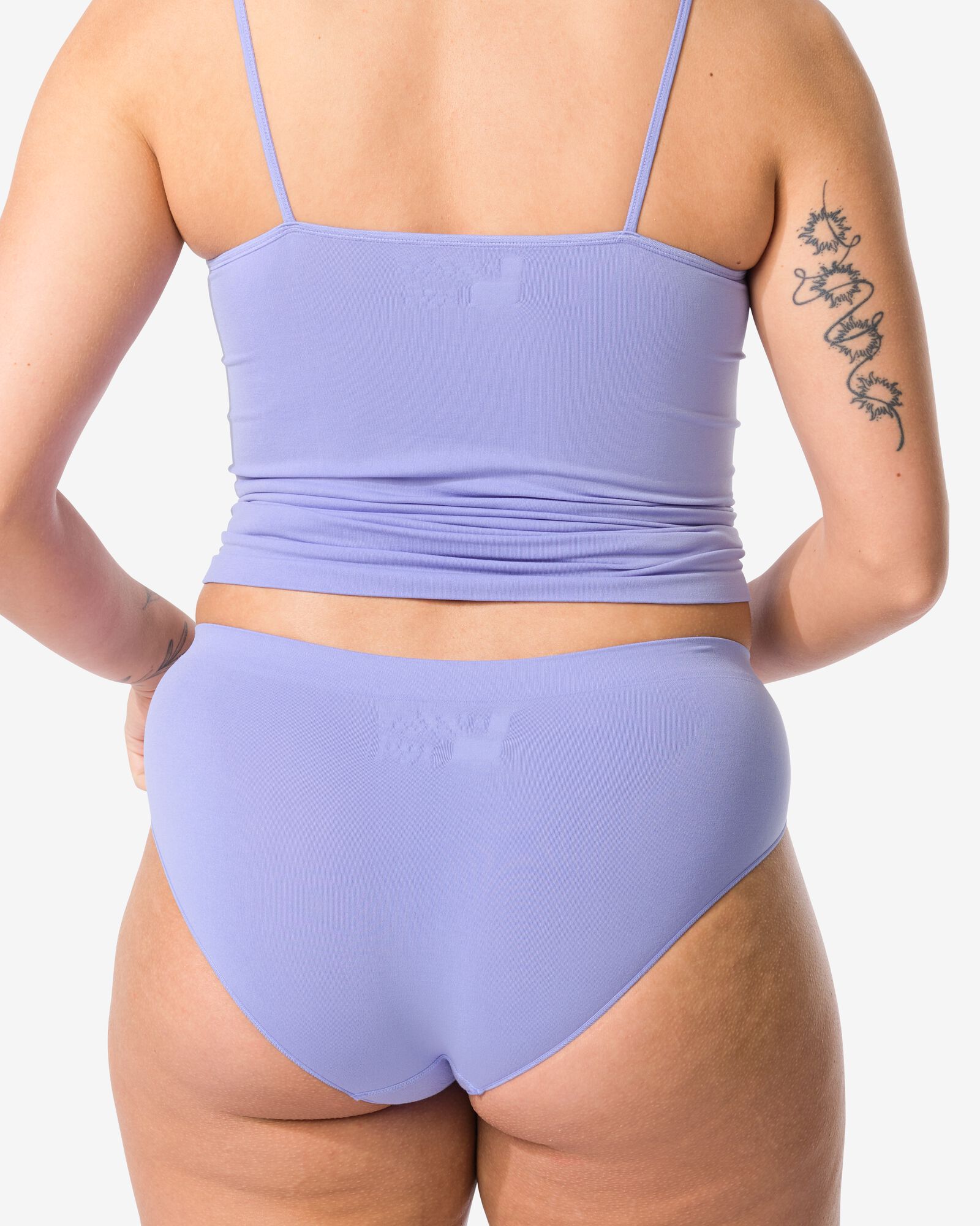 dameshipster naadloos micro blauw - 19641086BLUE - HEMA