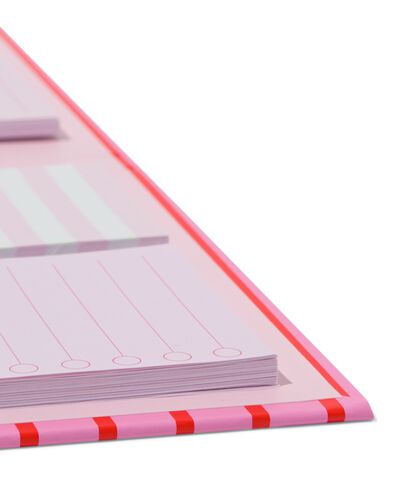 agenda 21x15.5cm rouge-rose - 14100239 - HEMA