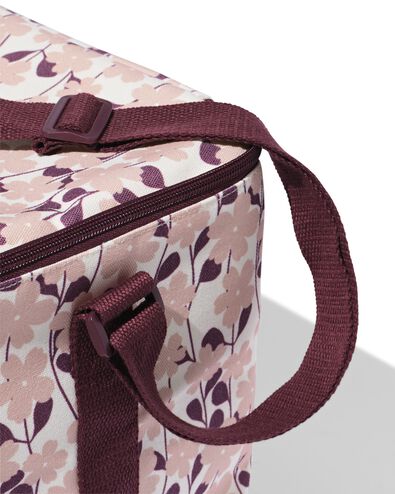 koeltas 25x36x10cm linnen bloemenprint roze - 41800173 - HEMA