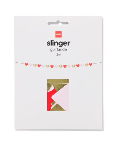 Girlande 2 m, Herz - 14250051 - HEMA