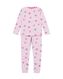 kinder pyjama stretch katoen bloemen lila 110/116 - 23011583 - HEMA
