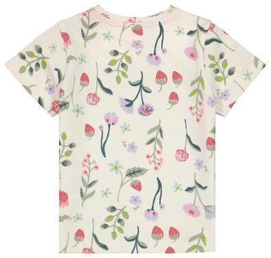 Baby-T-Shirt, Blumen eierschalenfarben - 1000023451 - HEMA