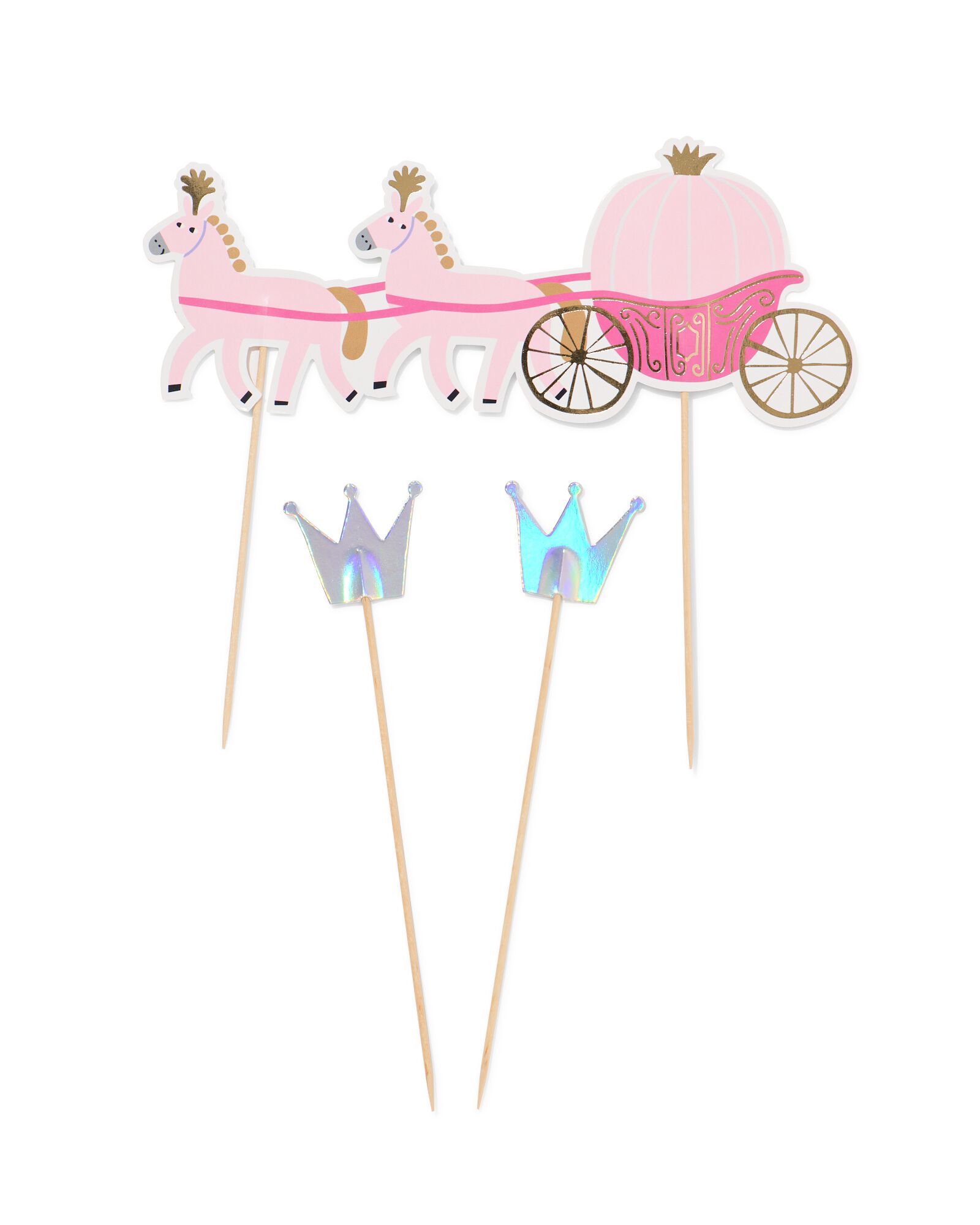 taarttopper set prinses - 3 stuks - 14250385 - HEMA