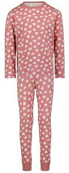 Kinder-Pyjama, Herzen altrosa altrosa - 1000028378 - HEMA