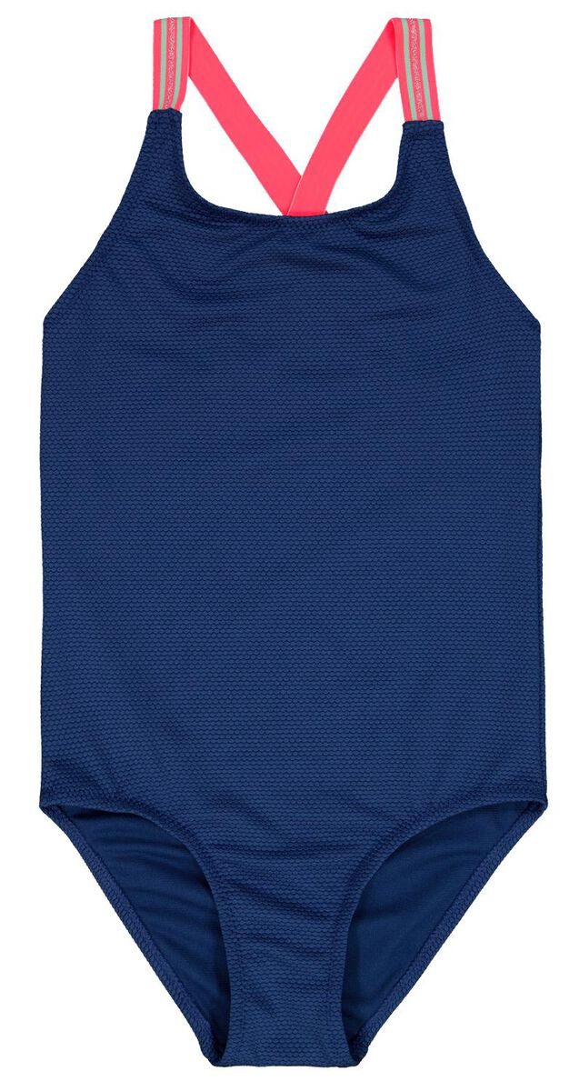 maillot de bain enfant avec paillettes bleu bleu - 1000026281 - HEMA