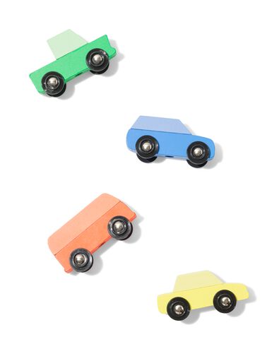 Holzautos als Mitgebsel &ndash; 4 St&uuml;ck - 14250407 - HEMA