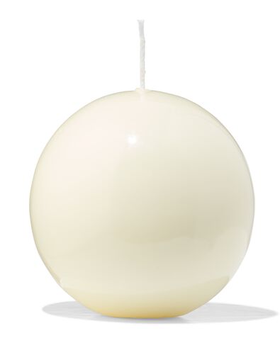 bougie boule ⌀10x10cm ivoire - 13506134 - HEMA