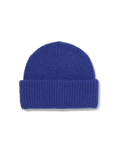 kinder beanie  blauw blauw - 16700230BLUE - HEMA