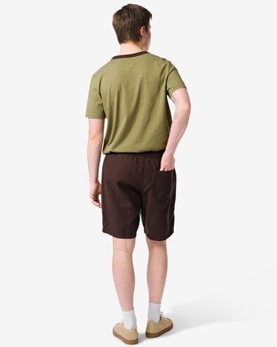 short homme Wes coupe r&eacute;guli&egrave;re marron fonc&eacute; marron fonc&eacute; - 2149610DARKBROWN - HEMA