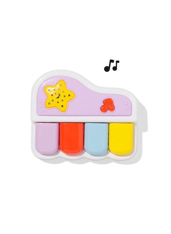 interactieve piano 15.5x16x15.5cm  - 15100214 - HEMA