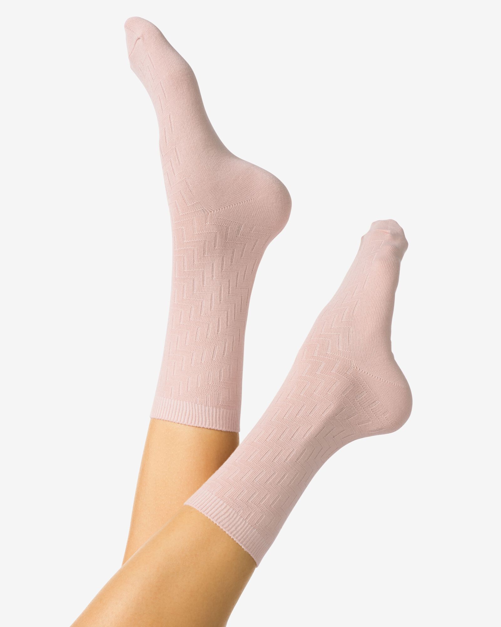 chaussettes structur&eacute;es pour femmes  vieux rose vieux rose - 4280645OLDPINK - HEMA