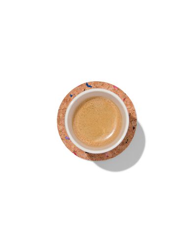 4 dessous de plat &Oslash; 9.5 cm - li&egrave;ge terrazzo recycl&eacute; - 80610085 - HEMA