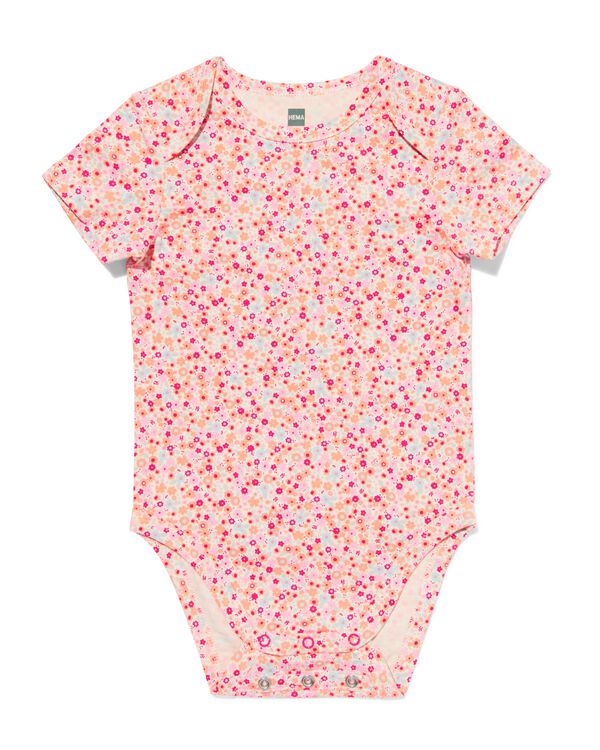 baby meegroei body bloemen  multicolor multicolor - 33300860MULTICOLOUR - HEMA