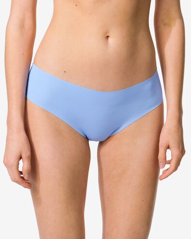 slip br&eacute;silien femme microfibre avec dentelle bleu - 19600714BLUE - HEMA