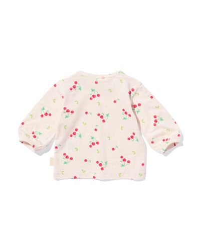 t-shirt nouveau-n&eacute; cerises &eacute;cru &eacute;cru - 33443820ECRU - HEMA