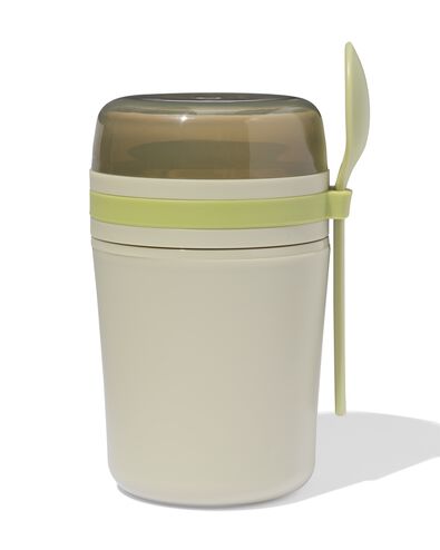 yoghurtbeker to go 420ml groen - 80650274 - HEMA