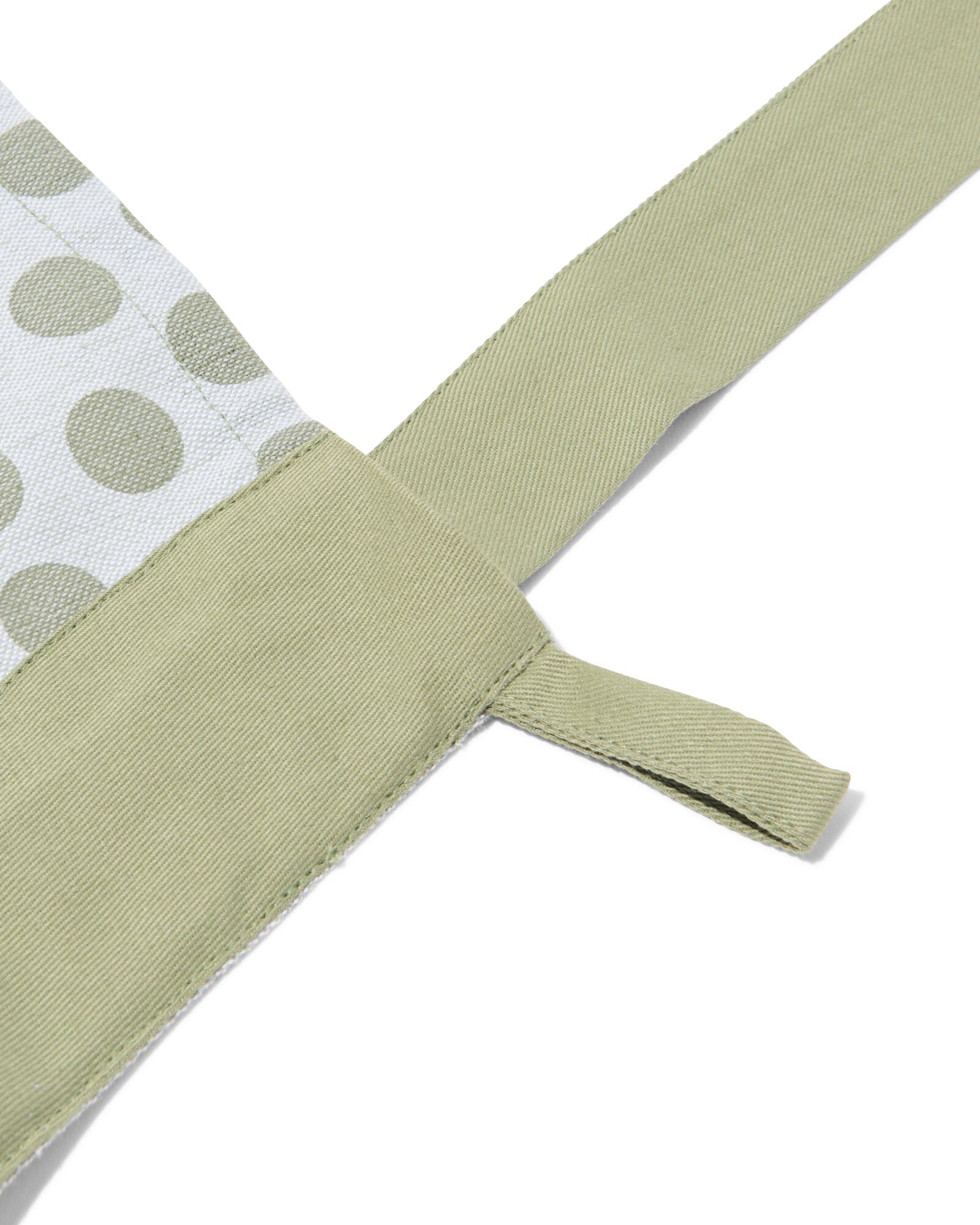 tablier de cuisine &agrave; pois chambray coton - 5400142 - HEMA