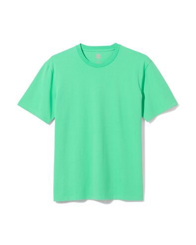 t-shirt homme relaxed fit vert M - 2115415 - HEMA