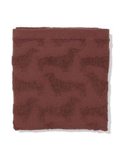 essuie-mains 50x50cm coton chien - 5400074 - HEMA