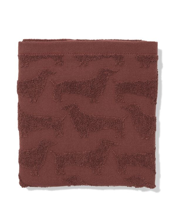 essuie-mains 50x50cm coton chien - 5400074 - HEMA