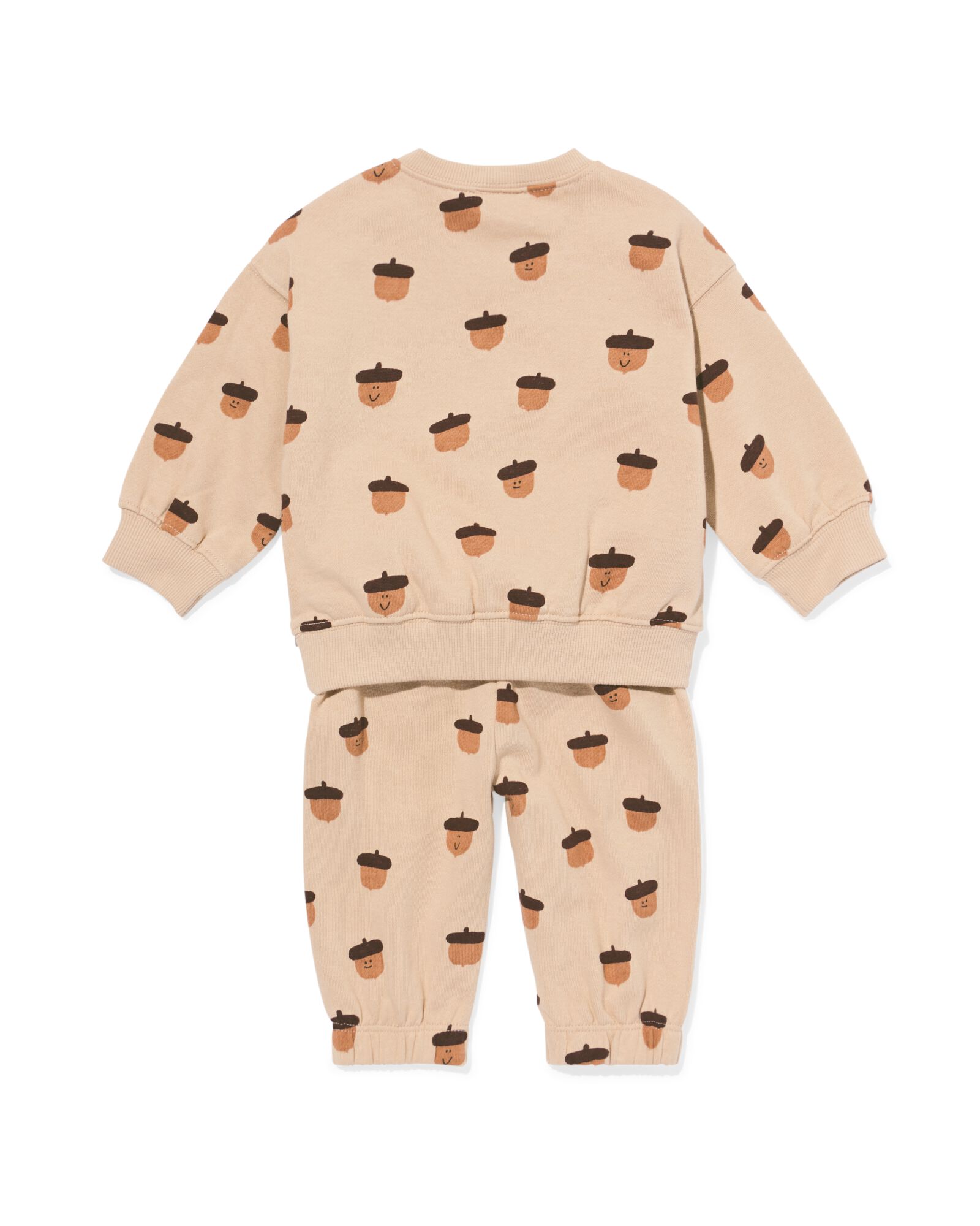 Baby-Bekleidungsset mit Eicheln hellbraun hellbraun - 33168270LIGHTBROWN - HEMA