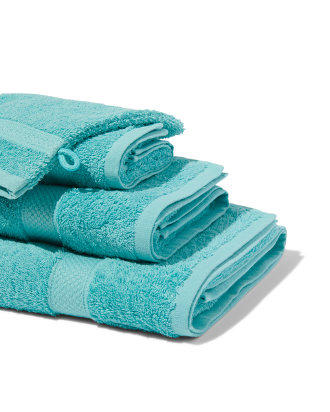 serviettes de bain - qualité épaisse bleu vif - 1000025960 - HEMA