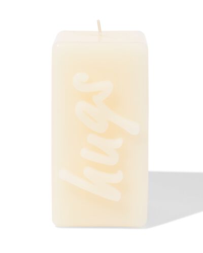 bougie 12,5 cm "hugs" jaune clair - 61100297 - HEMA