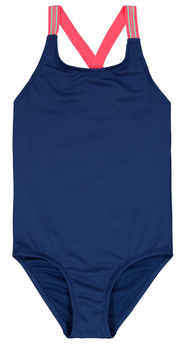 maillot de bain enfant avec paillettes bleu 122/128 - 22214211 - HEMA