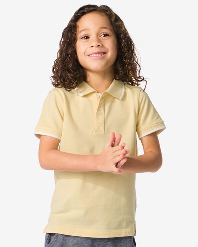 Kinder-Poloshirt, Piqué gelb 158/164 - 30786143 - HEMA