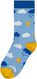 sokken met katoen keep shining lichtblauw 35/38 - 4103471 - HEMA