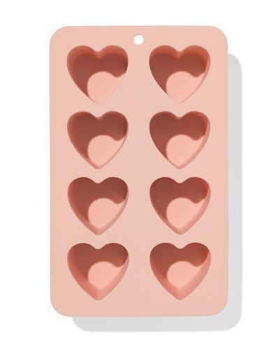 ijsklontenmaker 18x11x4cm hartjes roze - 41800176 - HEMA