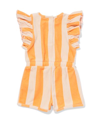 combinaison bébé éponge rayures jaune - 33007270YELLOW - HEMA