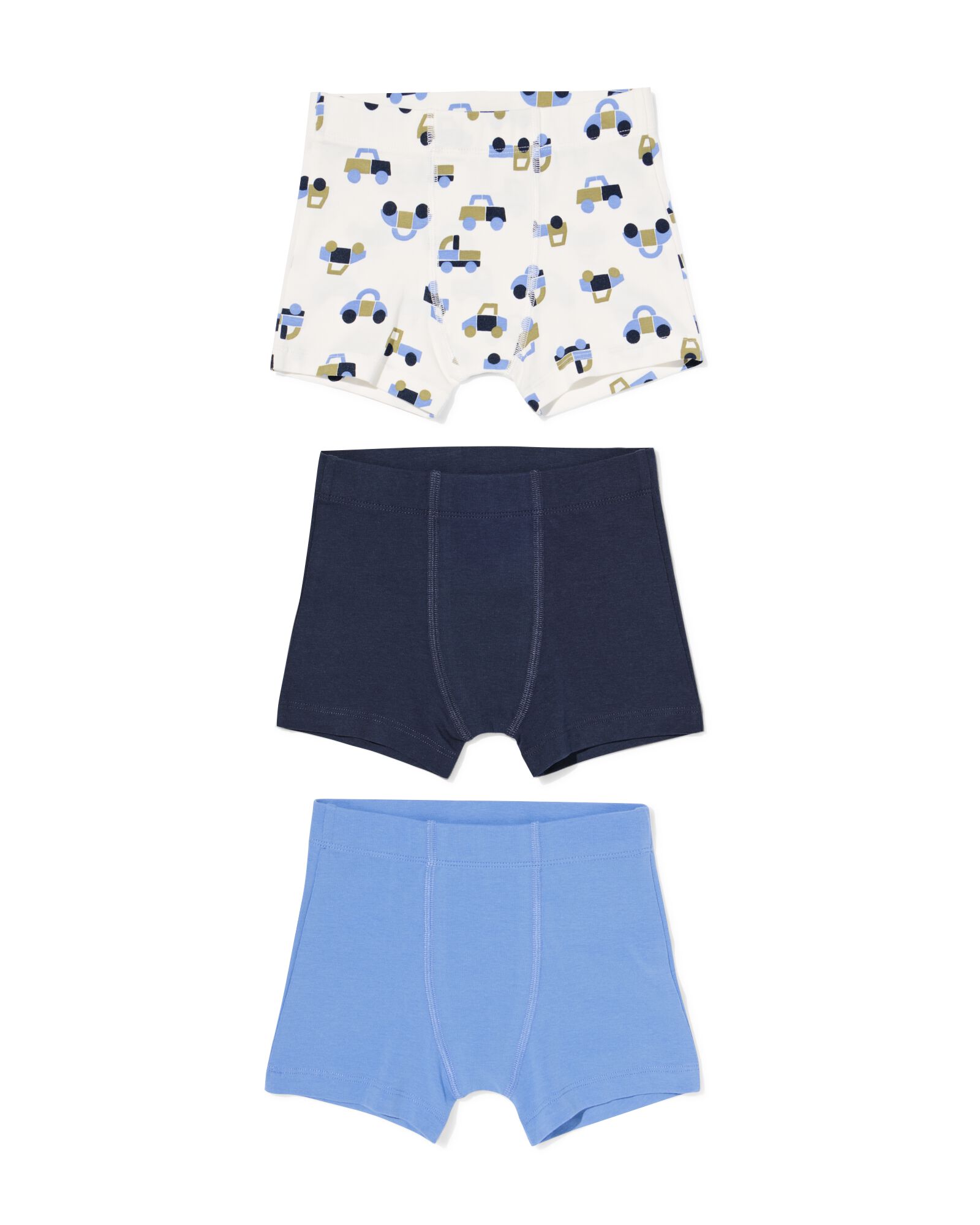 Jungen-Boxershorts Autos &ndash; 3 St&uuml;ck wei&szlig; - 19201560WHITE - HEMA