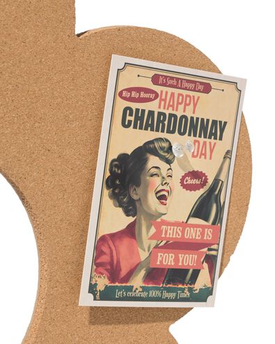 prikbord 47x47x1.1cm bloem met punaises - 61104534 - HEMA