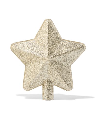 pointe étoile 11x6,5x12cm verre doré - 25100173 - HEMA
