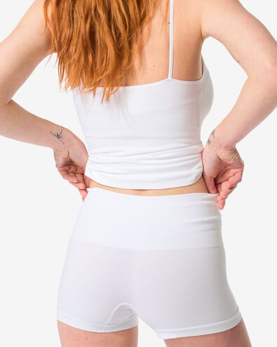 boxer femme correction l&eacute;g&egrave;re coton blanc blanc - 21550214WHITE - HEMA