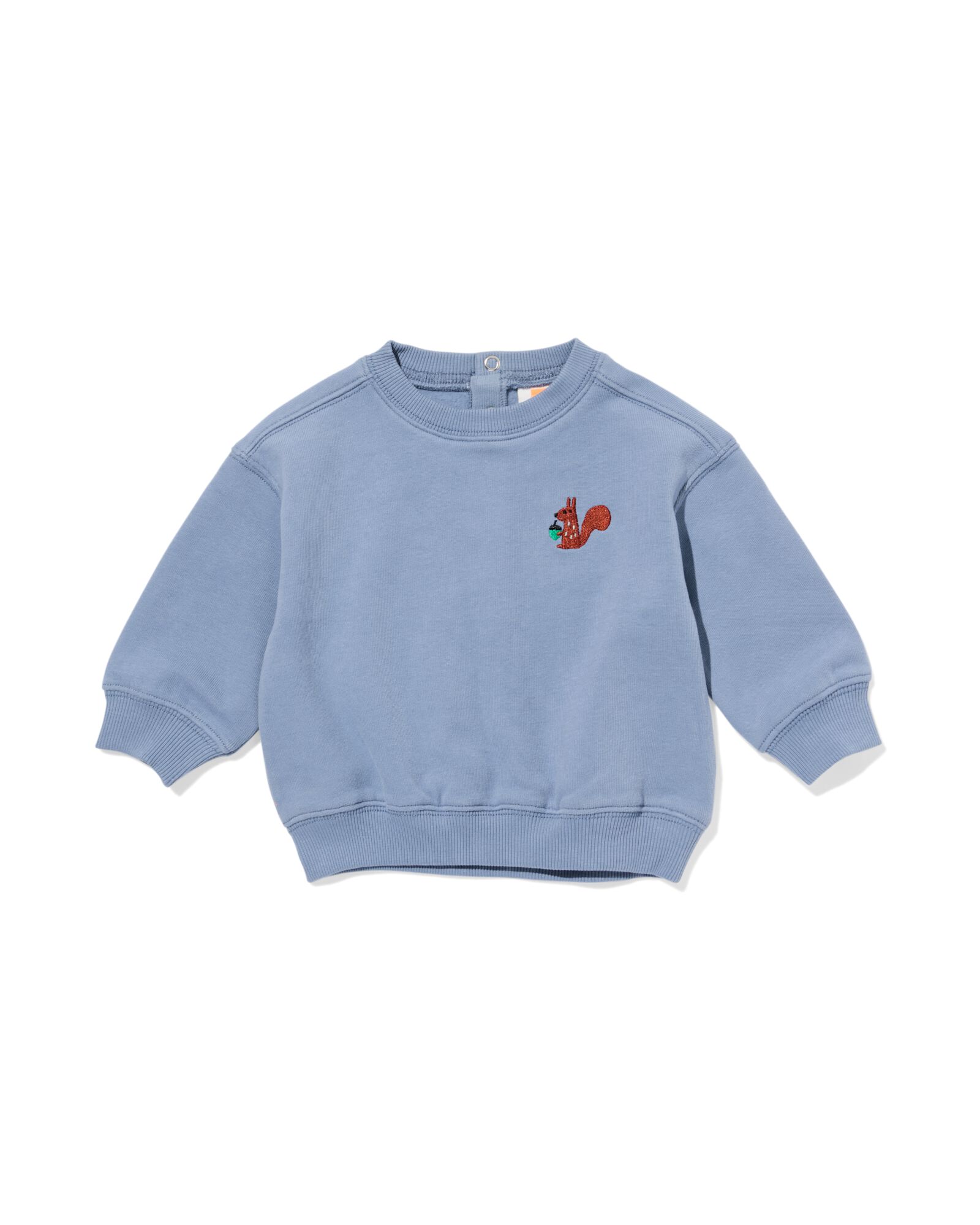 babysweater eekhoorn blauw - 33184970BLUE - HEMA
