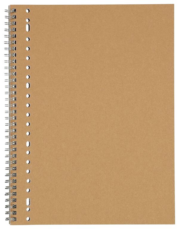collegeblok A4 geruit 10x10mm kraft - 14102926 - HEMA