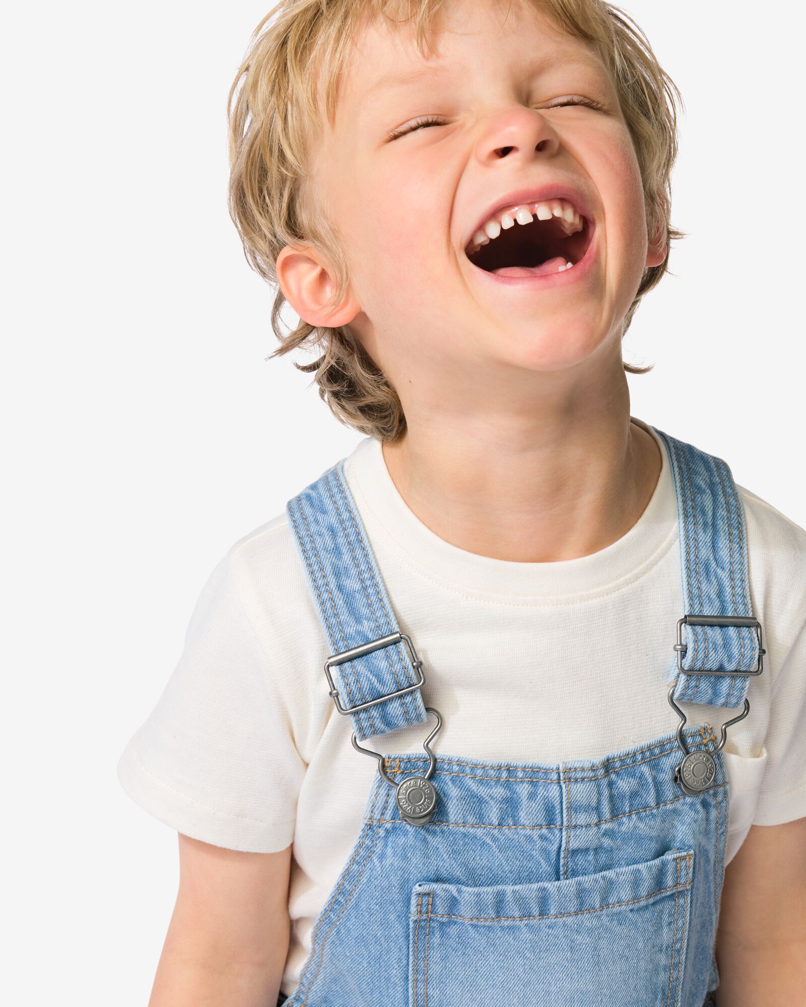 combinaison enfant jean beige beige - 30715504BEIGE - HEMA