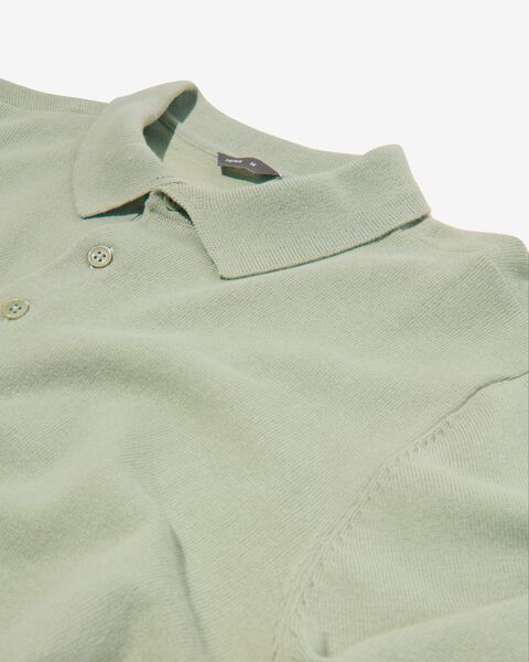 Herren-Poloshirt, Feinstrick grün - 1000029780 - HEMA