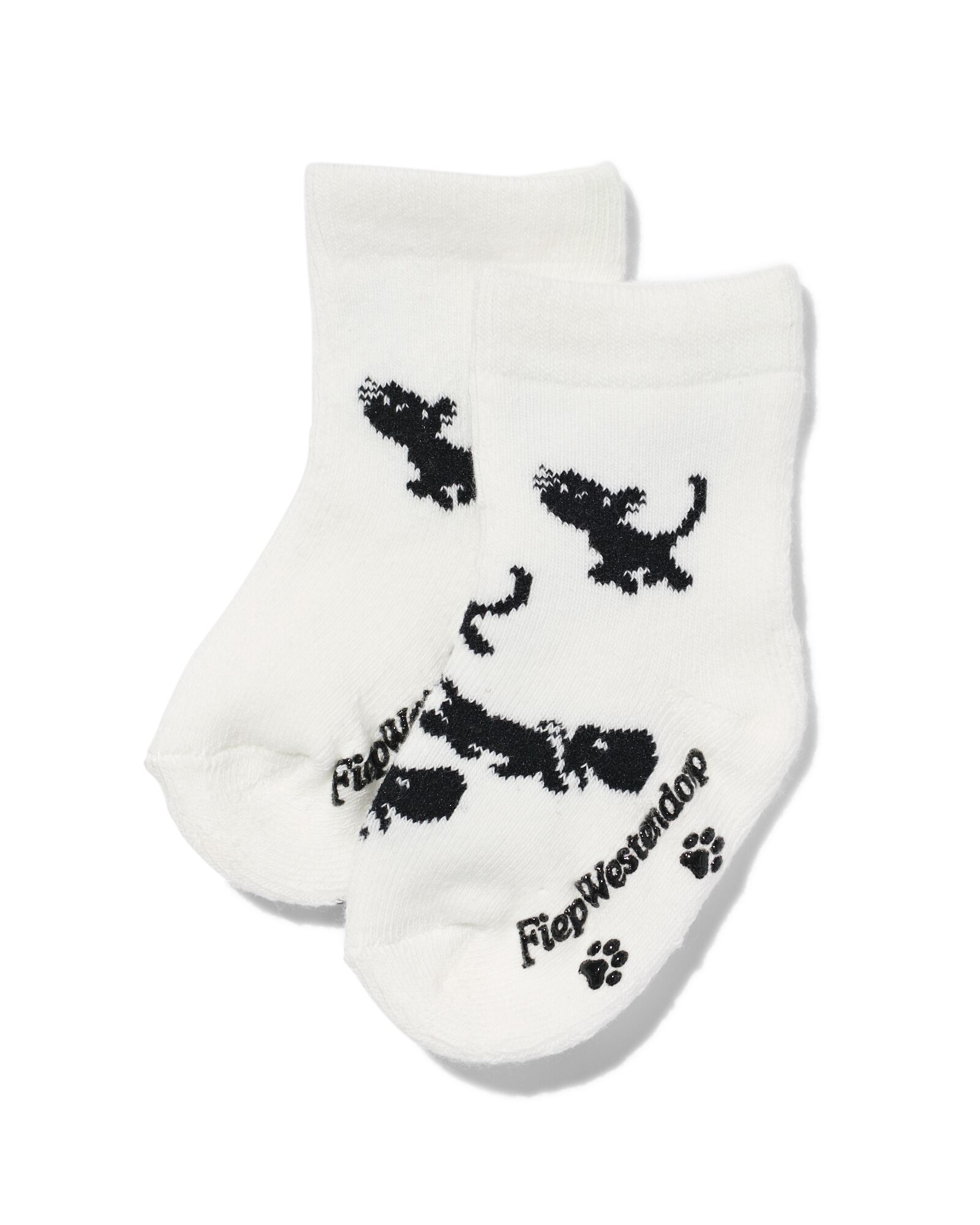 chaussettes b&eacute;b&eacute; Takkie et Siepie en tissu &eacute;ponge - 2 paires blanc cass&eacute; blanc cass&eacute; - 4780035OFFWHITE - HEMA