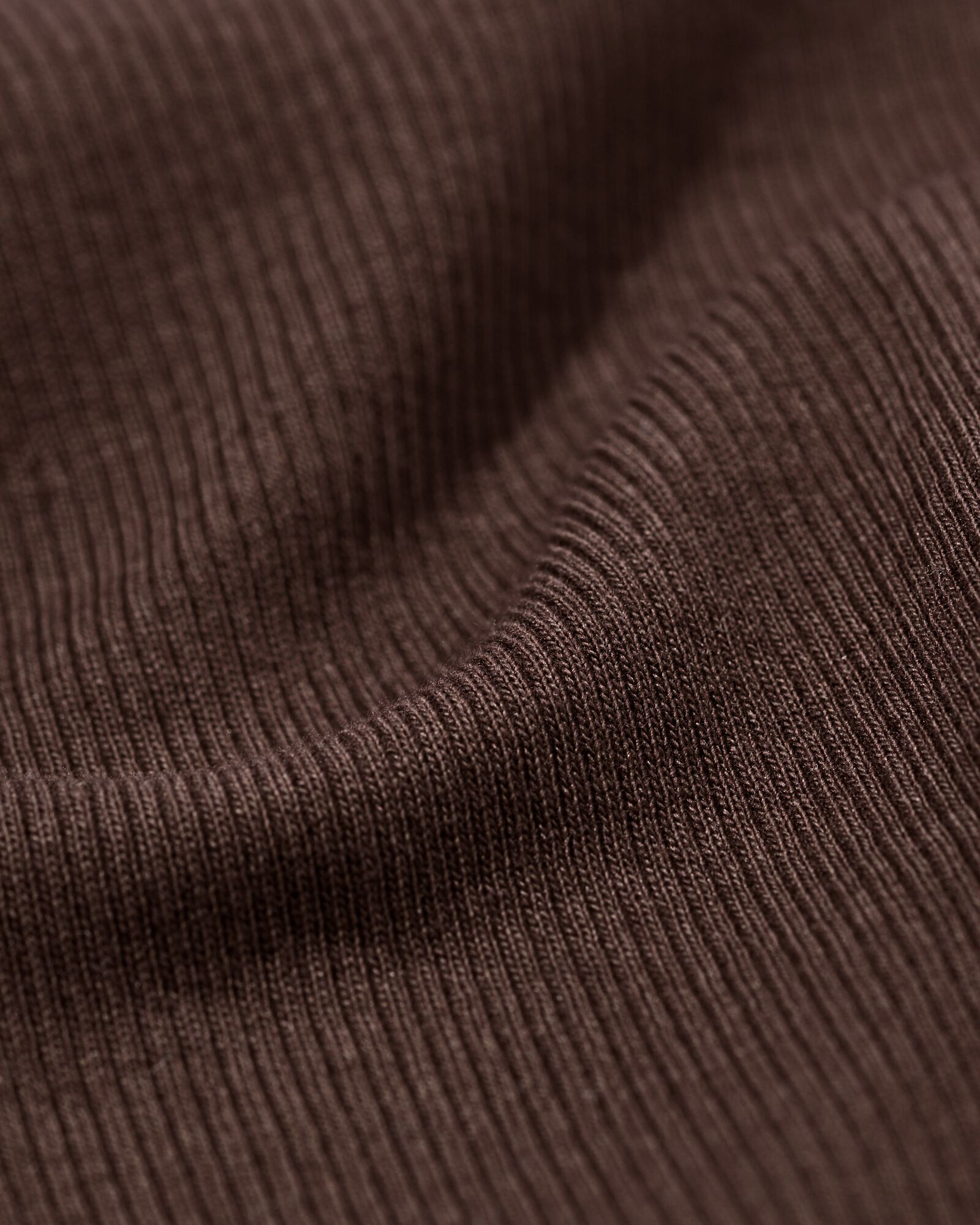 Damen-T-Shirt Clara, normale Passform, gerippt dunkelbraun dunkelbraun - 36304290DARKBROWN - HEMA