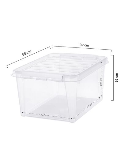 bo&icirc;te de rangement 32L London transparent 50x39x26 50 x 39 x 26 London - 39829659 - HEMA