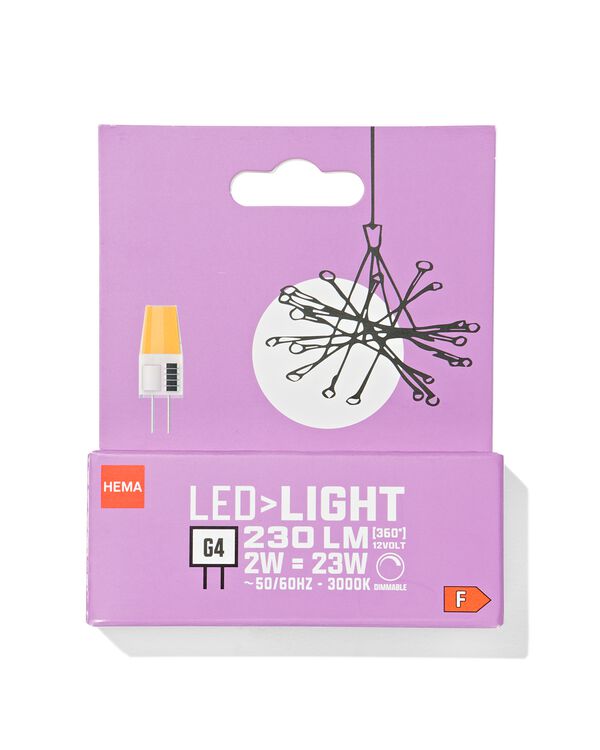 led licht clear G4 2W 230lm dim - 20000008 - HEMA
