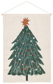 poster sapin de Noël avec éclairage LED 80x115 - 25590002 - HEMA