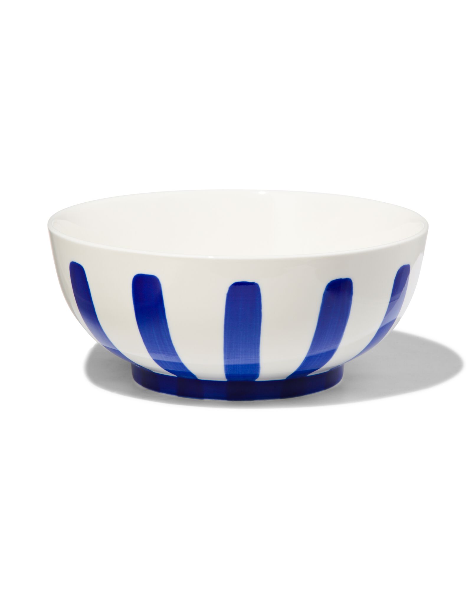 hema bol ø15cm - new bone blanc et bleu - vaisselle dépareillée (bleu vif)