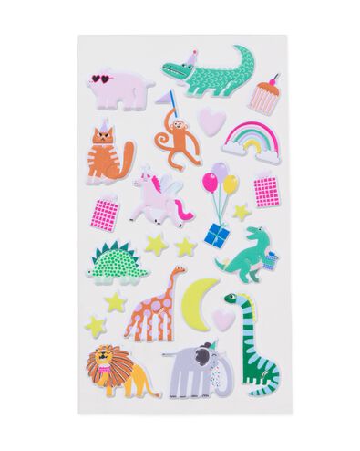 stickers feestbeesten - 14710315 - HEMA